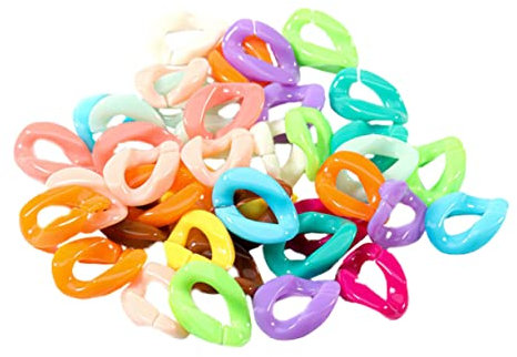 VALICLUD 150stücke Kunststoff Clip Haken Für Diy Kette Links Armband Tasche Kette Machen Clips Bastel-cliphaken Diy-kettenglied-clip Armband-cliphaken