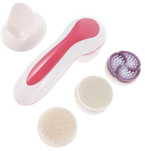 minkissy Dispositivo De Limpieza Facial Eléctrico Con Cabezales Para Exfoliación Facial Para Mujeres y Niñas Rutinas De Cuidado Diarias