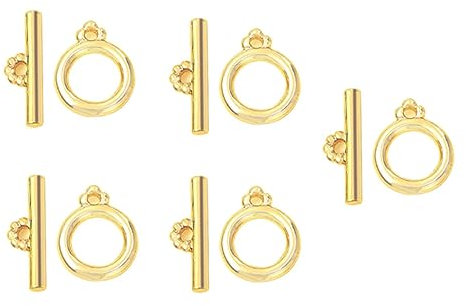HAPINARY 5sätze Goldene Ot Verschlüsse Metall Schmuck Zubehör Diy Halsketten Befunde Schmuckherstellungszubehör Für Selbstgemachte Halskette