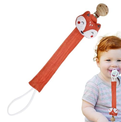 ETUCYNG Attache Tetine Coton, Attaches-tétines En Corde - 2pcs Attache Sucette Avec Pince Chaîne De Tétine Ti-ssu Pour Bébé,Clip De Sangle Pour Anneaux De Dentition,sangle De Teton Portable Anti-chute