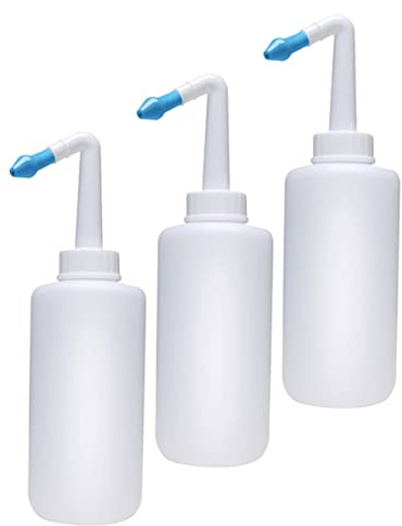 SAFIGLE 3pièces Irrigation Nasale Flacon de Lavage Nasal Multifonction Nettoyeur de Nez Outil de Nettoyage Nasal Pratique Système Irrigation Nasale Flacon de Lavage Nettoyant pour Nez Outi
