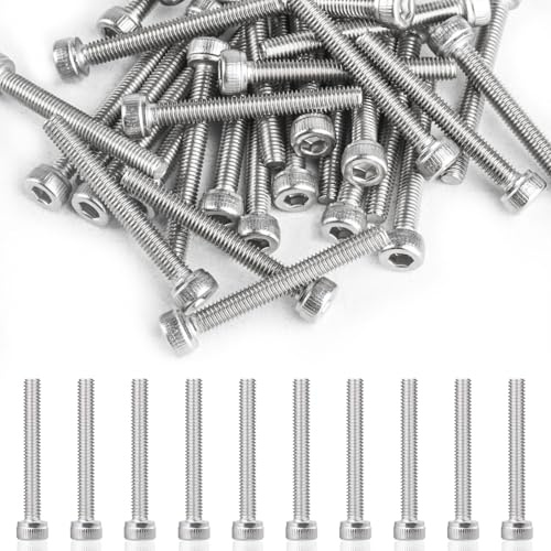 50 Stück M3x25mm Edelstahl Zylinderschrauben Innensechskant | Din 912, A2 V2a, Korrosionsbeständig, Vielseitig Für Elektronik, Maschinenbau & DIY, Präzises Gewinde.