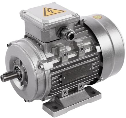 POTYYH Moteur électrique triphasé 750 W 380 V avec bobine en cuivre pur Moteur électrique triphasé 1400 tr/min Diamètre de la tige 14 mm pour ventilateurs, pompes, machines-outils, compresseurs
