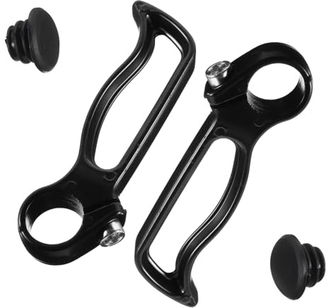 HONITANO Bike Handlebar Extensions Aluminium Alloy Bar Ends for Mountain Bikes Black Aluminum Alloy Suitable for Cycling Accessories and Handlebar Upgrades