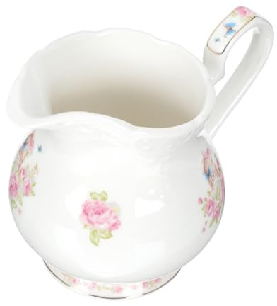 DOITOOL Pot à Lait Céramique Décoratif avec Anse Pichet Crème Petit et Résistant Design Élégant pour Maison et Café