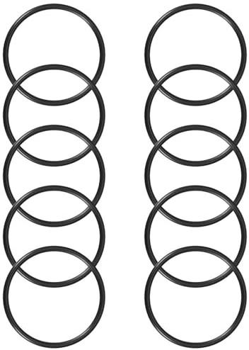 ROWORKX 10Pcs Nitrile Rubber O-Rings - 42mm OD x 38mm ID x 2mm Width Sealing Gaskets for Hose, Faucet, Plumbing, Automotive and General Repair Applications | NBR Material, Oil and Wear Resistant, For Hose, Faucet, Plumbing, Automotive and General Repair, Black
