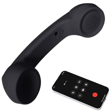 Telefono Cellulare Retro | Ricevitore Senza Fili Portatile Vintage,Microtelefono Type-C per Telefono Mobile - Per Lato Scrivania Soggiorno Scuola Casa Ospedale Fisso Anziani