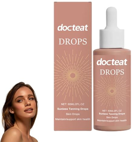 Sun Glow Tropfen zum Trinken, Sunglow trinkbare Bräunungstropfen, Selbstbräuner-Tropfen für Einen Natürlichen Glanz, für alle Hauttypen (1 Flasche)