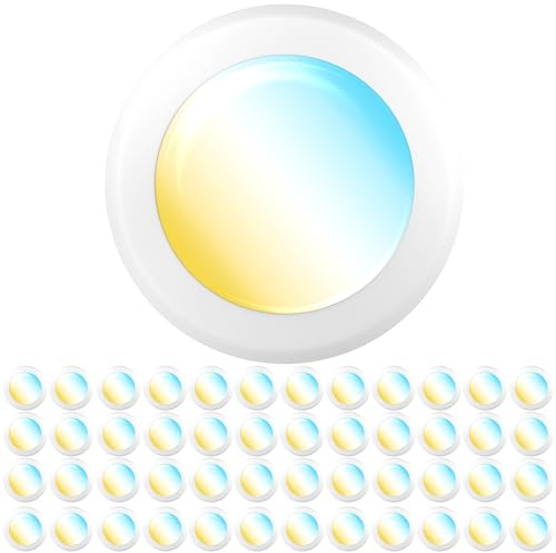 Sunco 48 Pack LED Disc Lights Ceiling 6 Inch, Flush Mount Disk Light, Recessed Can Lighting, 1050 LM, 15W (75W Equivalent), Selectable CCT 3000K/4000K/5000K/6000K/6500K, Dimmable, Damp Rated ETL.