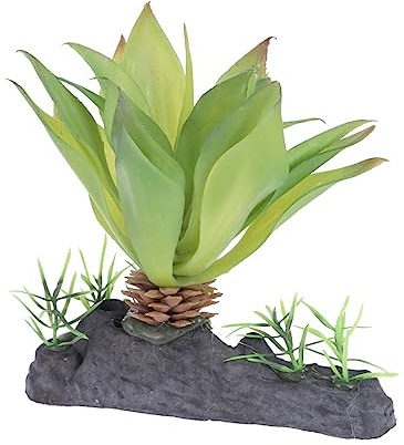 Toddmomy Plantes Artificielles pour Terrarium Reptiles en Plastique Naturel | Décor Simulé Vert pour Tortue, Lézard et Amphibien, Aspect Réaliste, Compatible Terrarium, Plastique