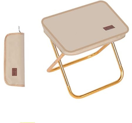 Generisch Campinghocker, Klapphocker faltbar, Zeltstangenstruktur aus Aluminium, Hocker klappbar, Faltbarer Hocker für Outdoor und Indoor, Mini Campingstuhl, Falthocker, Klappstuhl, Angelhocker