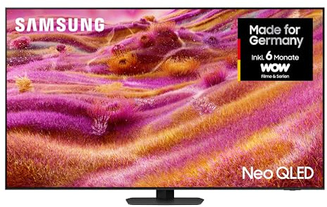 Samsung Neo QLED 4K QN90F 55 Zoll (138 cm) Mini LED Fernseher, Antireflexion, NQ4 AI Gen3 Prozessor, Neo Quantum HDR+, 4K Upscaling Pro, Dolby Atmos, Knox Security, Samsung Vision AI Smart TV
