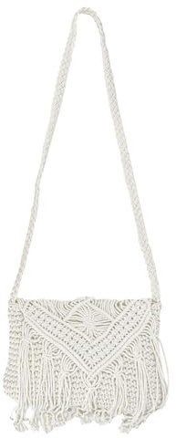 EUIEUT Damen Stroh Strandtasche mit Quaste Umhängetasche Böhmische Schultertaschen Beutel Tasche Sommer Schulterbeutel Handtasche Crossbody Bag Strohtasche Schultertaschen für Reisen Urlaub Arbeit