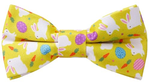 Marrywindix Boys Easter Bowtie Adjustable Festival Fun Cute Pattern Bow tie for Kids Formal Wedding Graduation School Party