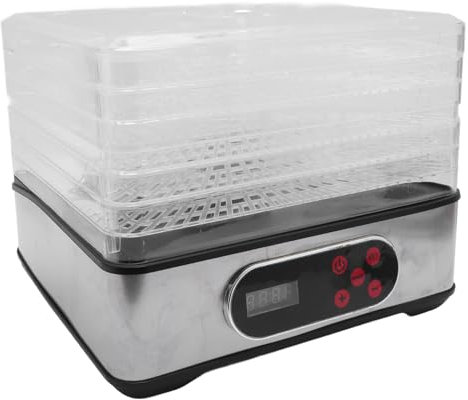 Déshydrateur Alimentaire, Machine de Séchage électrique avec Plateaux Empilables à Plusieurs Niveaux, Séchoir électrique pour Viande Bœuf Séchée Fruits Herbes Friandises Chiens