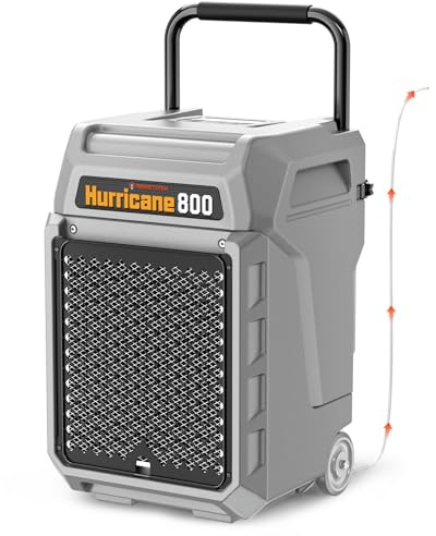 Abestorm 170 Pints Commercial Dehumidifiers with Pump & Drain Hose, Portable Industrial Dehumidifier for Water Damage Restoration, Basements, Cover Up to 2,100 Sq.Ft, 5 Years Limited Warranty