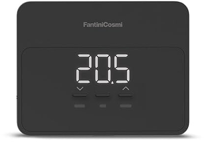 C900RN CRONOTERMOSTATO COLOR NERO WIFI SMART BASE RETTANGOLARE A BATTERIA PARETE FANTINI COSMI