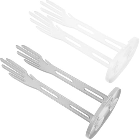 LALAFINA 2pcs Drying Stand Glove Organizer Kitchen Towel Holder Plastic Multi-Purpose Compact Design Stylish Rack for Kitchen Sink and Countertop