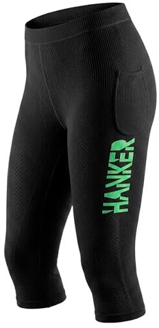 HANKER Mallas Pirata de compresión Hombre con Bolsillos para Running | 85% poliéster, 10% elastano, 5% poliamida, bolsillos grandes, costuras planas, para fitness y trail