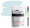 HQC Paint Wall and Ceilings Matt | Sample Colour Tester Pot with Brush | Quick Drying Quality Interior Paint | Contemporary Finish | Light Blue Colour 25ml