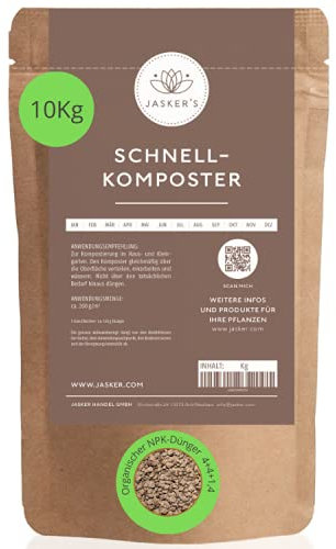 JASKER'S Kompost-Beschleuniger 10 Kg I Optimaler Schnellkomposter Für Alle Kompost-Arten I Kompost Starter Für Die Schnelle Kompostierung Von Abfällen