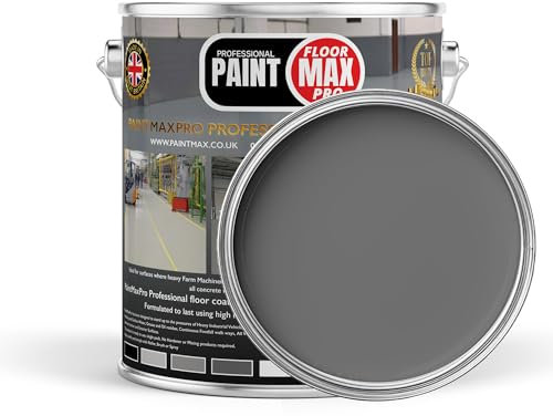 20l - Heavy Duty - PU350 Grey Concrete Floor Paint, Industrial Grade High Flex Polyurethane - Exterior/Interior Multi surface