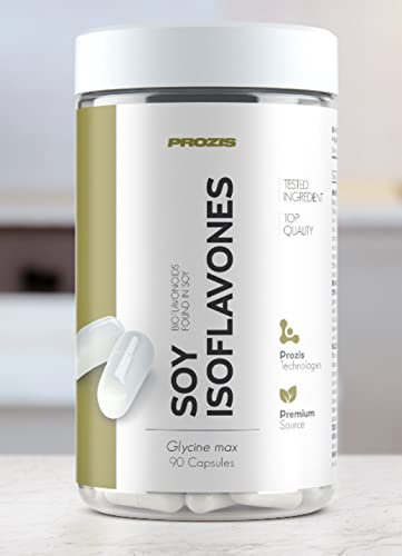 Prozis Soy Isoflavones, Isoflavoni di Soia, 90 capsule - salute donna rigenerante (90 capsule)