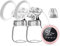 Electric Breast Pumps - Double Portable Breastfeeding Pump with 2 Modes 9 Levels, Dual Rechargeable Nursing Double Breast Milk Pump Massage with Touchscreen LED BPA Free