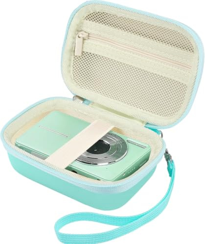 Leayjeen Funda Protectora para Cámara Digital Compatible con Kodak Pixpro FZ55, FZ45, HICSHON,EJXHKNF, Incluye Correa y Asa, Solo Funda, Verde
