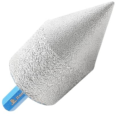Broca Fresado Diamante 0-35mm - BRSCHNITT Broca de Dedo Diamante para Agrandar Esmerilado Orificios Existentes en Azulejos Porcelana Cerámica Mármol Granito de Piedra con Mango Hexagonal