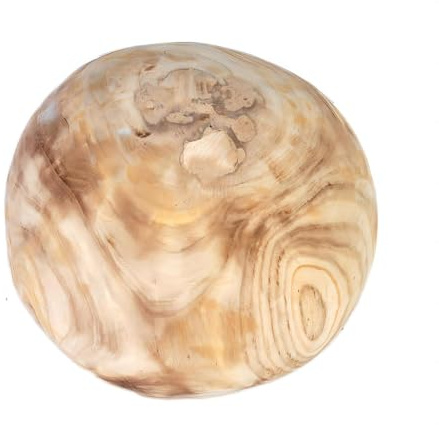 ROCKING GIFTS Deko-Kugel aus Paulonia-Holz, 23 cm