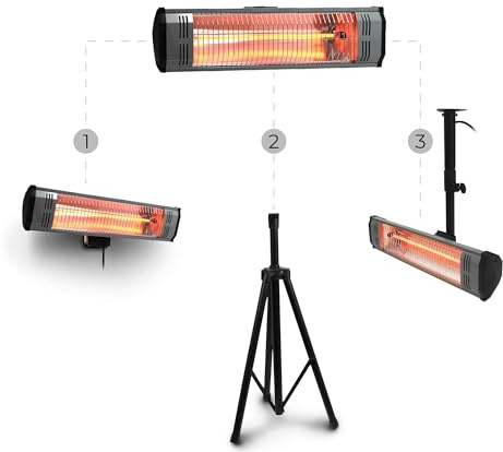 Heat Storm Tradesman 1500 Watt Infrared Heater Tripod Combo, Remote