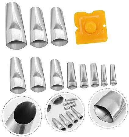 ORFOFE 15st Beauty-düse Verstemmdüsenapplikator Dichtungsdüse Versiegelungs-werkzeugsatz Wasserfilter Für Waschbecken Fensterdichtmittel Spülbeckensprüher Yellow Rostfreier Stahl