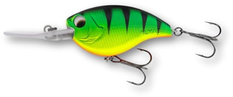 LMAB Crankbait 5,5 cm Power Vibe 55F - 3 Lauftiefen, Floating - Wobbler Barsch, Crankbait Wobbler, Kunstköder Angeln, Barsch Wobbler, Spinnfischen Köder