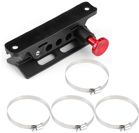 Zohisin Staffa di Montaggio Estintore Regolabile Fit per RZR 700 800 Sport JK Sahara in Lega di Nylon E Alluminio Colore Rosso