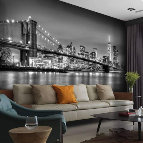 Fotomurales Decorativos Pared NuEVA York 200x140 cm Papel Pintado Tejido No Tejido Ciudad Fotomural 3D Mural Paredes Papel Tapiz Decoración Salón o Dormitorio a-4618