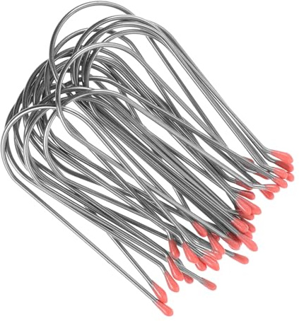 TOGEVAL Elektrische Lockenwickler Clips 20 Stück U-förmige Metallklammern Ersatzclips für Verschiedene Größen Haarstyling Zubehör für Heißwickler Schnellheizung