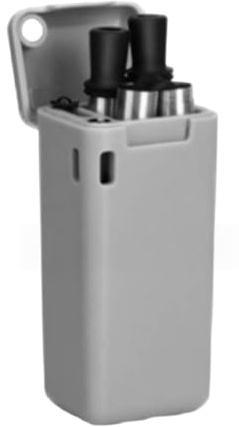 Pajita de metal portátil plegable reutilizable con punta de silicona y cepillo limpiador, conveniente para viajes al aire libre (gris con tubo negro)