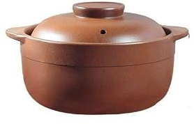 Pentola in ceramica giapponese, casseruola in argilla resistente al calore con coperchio, terracotta smaltata, doppia orecchie, rotonda in ceramica,(1.6L)