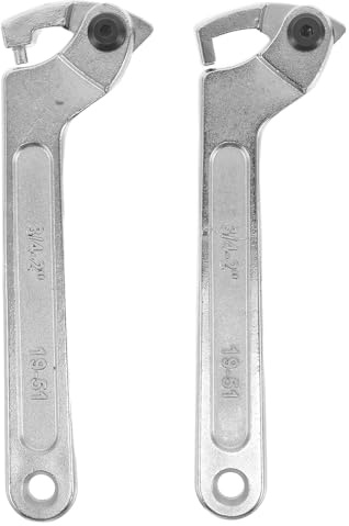 DIYEAH 2 pezzi Chiave a gancio per coperchio contatore acqua, rimozione dado a gancio, strumento portatile per la rimozione del tappo, strumento portatile per la manutenzione del coperchio del