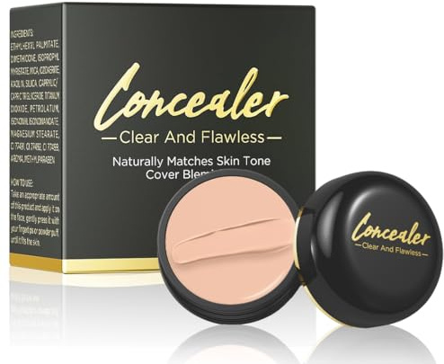 NHPY Correttore Multi-Uso, Impermeabile Correttore e Crema Di Contorno, Correzione Del Concealer Per Cicatrici Tatuaggi Segni Di Occhiali Scuri, Fondazione Per Finitura Naturale (Pelle Naturale)