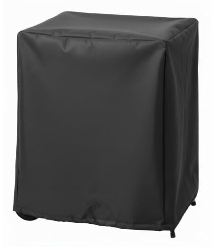 MONTY Funda Protectora Exterior Barbacoa Rectangular, Negro, 74x64x109 cm | Impermeable, Ajustable, Resistente UV, Duradera, de poliéster 190T, Bolsa con Cremallera para guardado