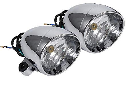 2PCS Motorcycle Headlights Motorbike Plastic Fog Light car lamp modification headlight modification