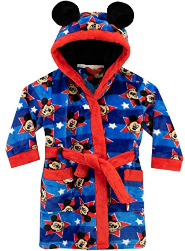 Disney - Robe de Chambre - Mickey Mouse - Garçon - Bleu - 3-4 Ans