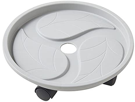 luckxuan Bonsai Ständer Pflanzgefäß Trolley Plastic Topf Pflanze Ständer mit Rädern Runder Blumentopf Rack auf Rollen Dolly Halter auf Rädern Pflanzerwagen Vase Podest (Size : M)