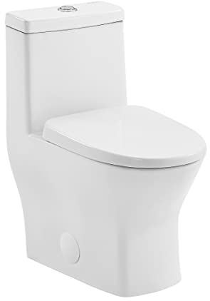 Sublime II One-Piece 10 Rough-in 1.1/1.6 GPF Dual Top Flush Round Compact Toilet in Glossy White