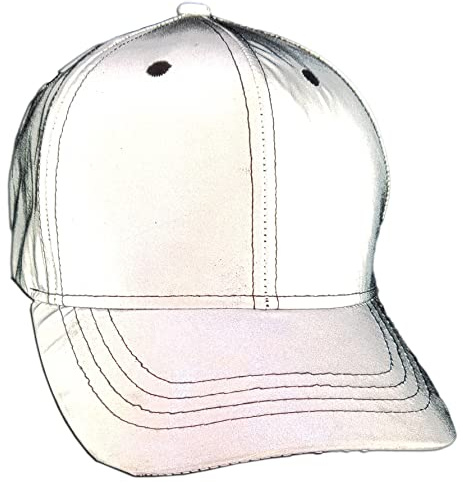 NewL Arcobaleno - Cappellini da Baseball Riflettenti, Fluorescenti, per Uomo e Donna, Riflettente in Argento., Etichettalia Unica