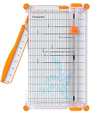 Fiskars Surecut Deluxe Papierschneider, 10 Blatt, 30,5 cm Schnittlänge, Kunststoffsockel, 22,9 x 38,1 cm