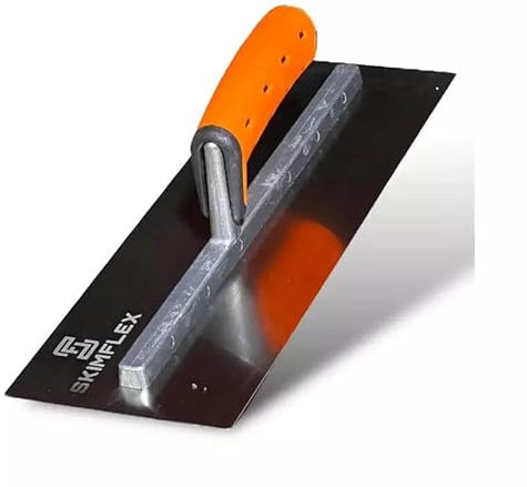 Plastering Finishing Trowel Cement Concrete 16 Skimflex 007 Finishing Soft Grip Plasterers Skim Blade Stainless Steel Skimming Rendering Tools (16 355mm)