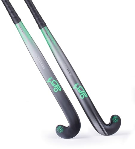 Kookaburra Unisex Zodiac Field Hockey Stick, Black/Green, 37.5 Light EU